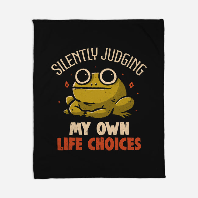 Silently Judging My Own Life Choices-None-Fleece-Blanket-koalastudio