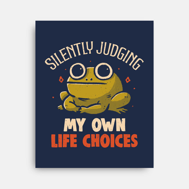 Silently Judging My Own Life Choices-None-Stretched-Canvas-koalastudio