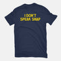 I Don't Speak Snap-Womens-Fitted-Tee-teesgeex