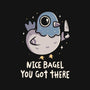 Nice Bagel You Got There-Womens-V-Neck-Tee-koalastudio