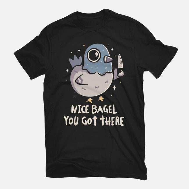 Nice Bagel You Got There-Womens-Fitted-Tee-koalastudio