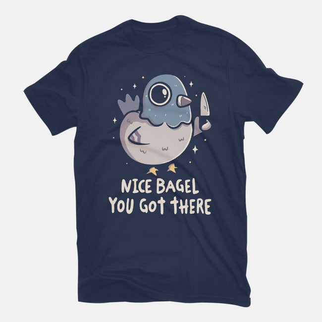 Nice Bagel You Got There-Womens-Fitted-Tee-koalastudio