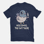 Nice Bagel You Got There-Womens-Fitted-Tee-koalastudio