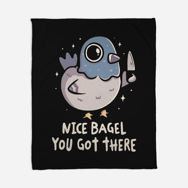 Nice Bagel You Got There-None-Fleece-Blanket-koalastudio