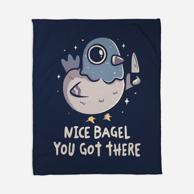 Nice Bagel You Got There-None-Fleece-Blanket-koalastudio