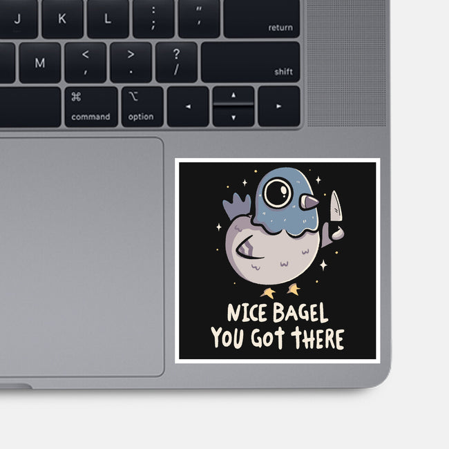 Nice Bagel You Got There-None-Glossy-Sticker-koalastudio
