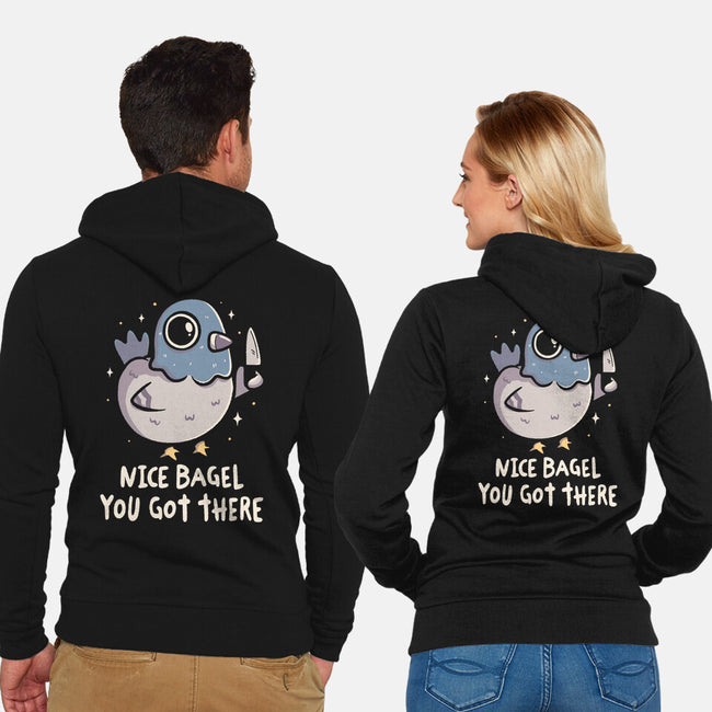 Nice Bagel You Got There-Unisex-Zip-Up-Sweatshirt-koalastudio