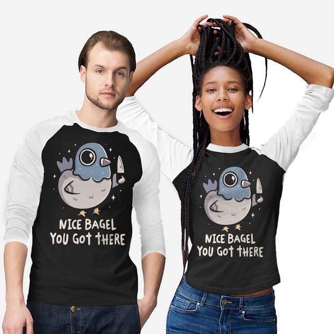 Nice Bagel You Got There-Unisex-Baseball-Tee-koalastudio