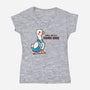 Today I Will Be A Serious Goose-Womens-V-Neck-Tee-TechraNova