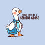 Today I Will Be A Serious Goose-None-Drawstring-Bag-TechraNova