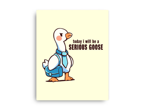 Today I Will Be A Serious Goose