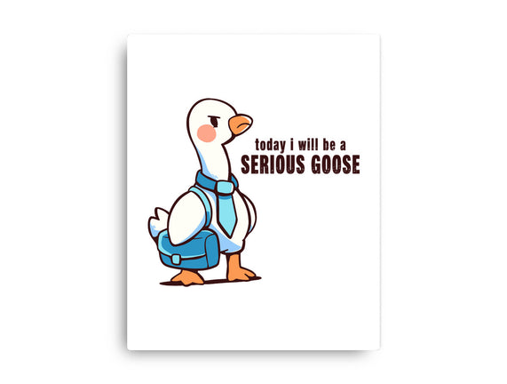 Today I Will Be A Serious Goose