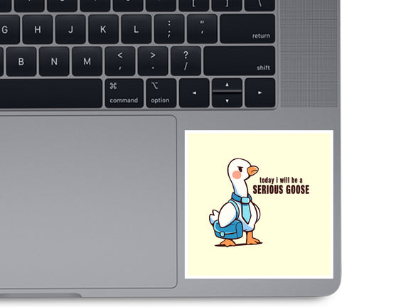 Today I Will Be A Serious Goose