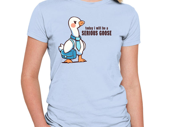 Today I Will Be A Serious Goose