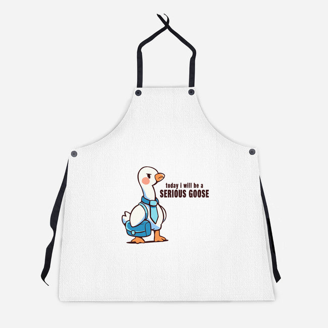 Today I Will Be A Serious Goose-Unisex-Kitchen-Apron-TechraNova