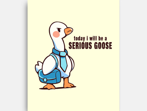 Today I Will Be A Serious Goose