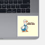 Today I Will Be A Serious Goose-None-Glossy-Sticker-TechraNova