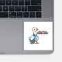 Today I Will Be A Serious Goose-None-Glossy-Sticker-TechraNova