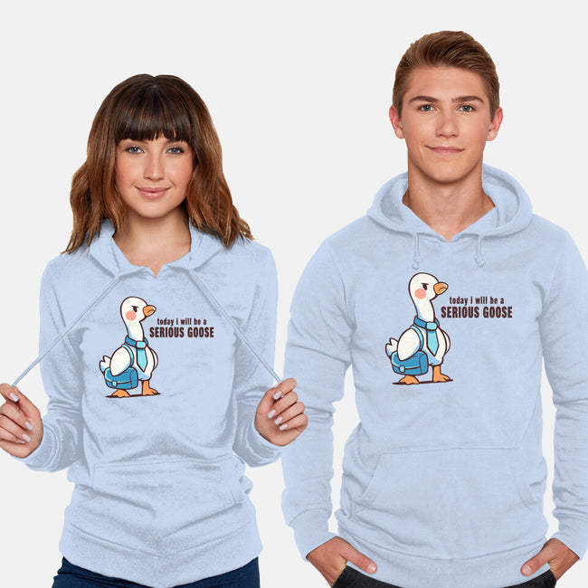Today I Will Be A Serious Goose-Unisex-Pullover-Sweatshirt-TechraNova