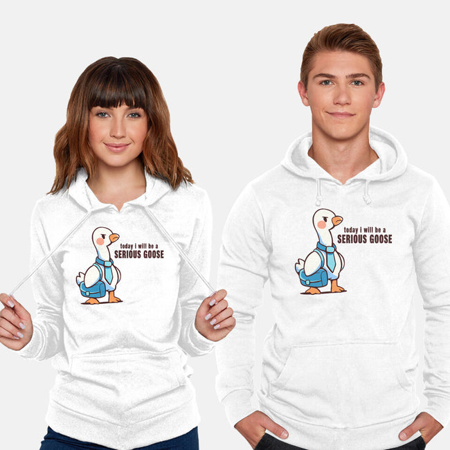 Today I Will Be A Serious Goose-Unisex-Pullover-Sweatshirt-TechraNova