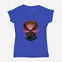 Rage Of The Optic Blast-Womens-V-Neck-Tee-glitchygorilla