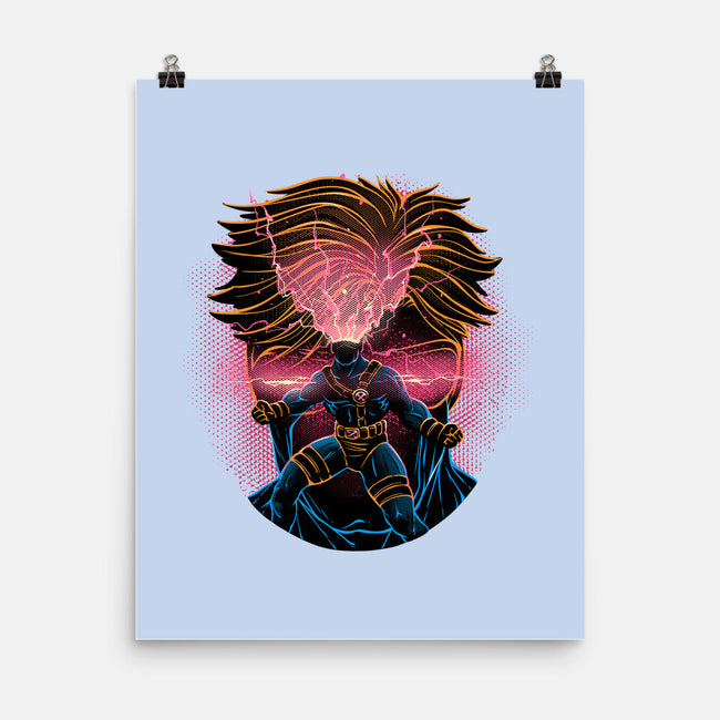 Rage Of The Optic Blast-None-Matte-Poster-glitchygorilla