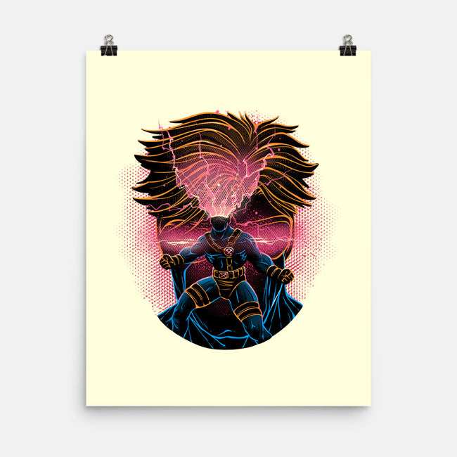 Rage Of The Optic Blast-None-Matte-Poster-glitchygorilla