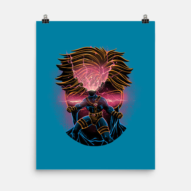 Rage Of The Optic Blast-None-Matte-Poster-glitchygorilla