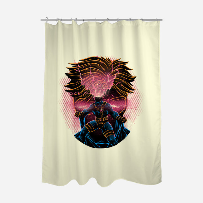 Rage Of The Optic Blast-None-Polyester-Shower Curtain-glitchygorilla