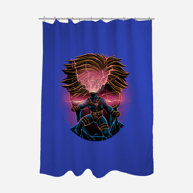 Rage Of The Optic Blast-None-Polyester-Shower Curtain-glitchygorilla