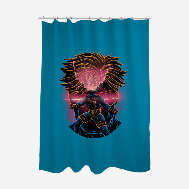 Rage Of The Optic Blast-None-Polyester-Shower Curtain-glitchygorilla