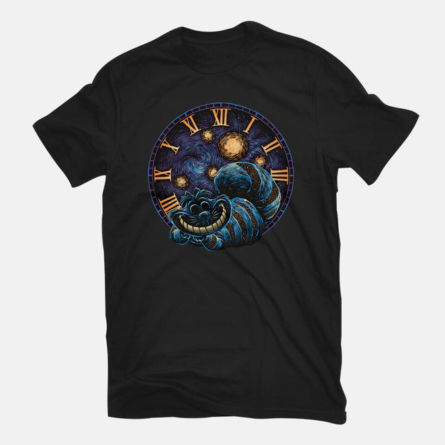 A Night In Wonderland-Womens-Fitted-Tee-glitchygorilla