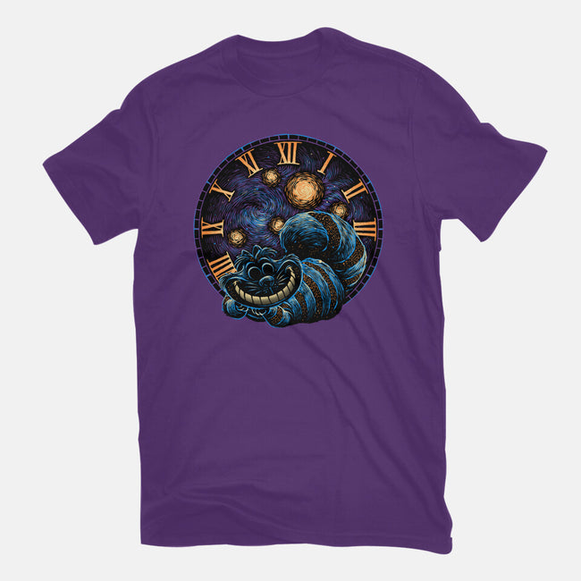 A Night In Wonderland-Womens-Fitted-Tee-glitchygorilla