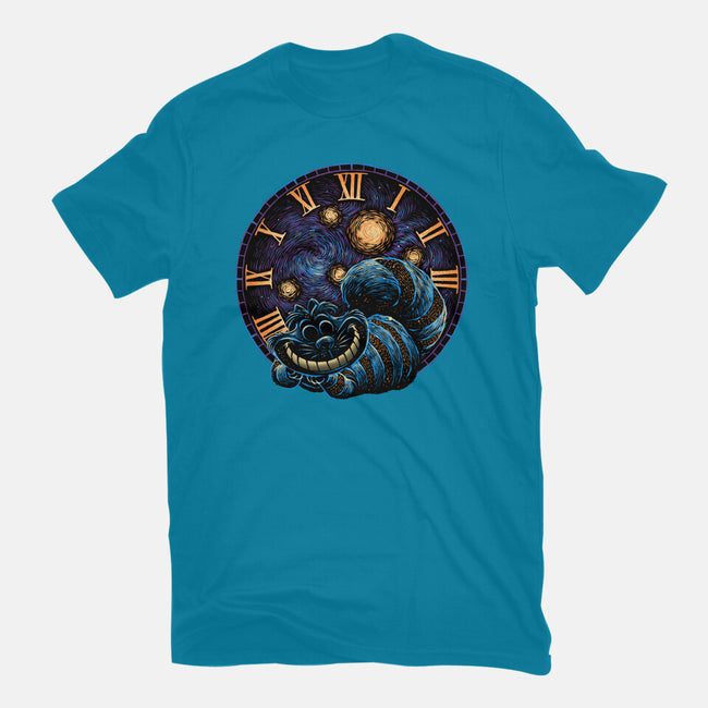 A Night In Wonderland-Womens-Fitted-Tee-glitchygorilla