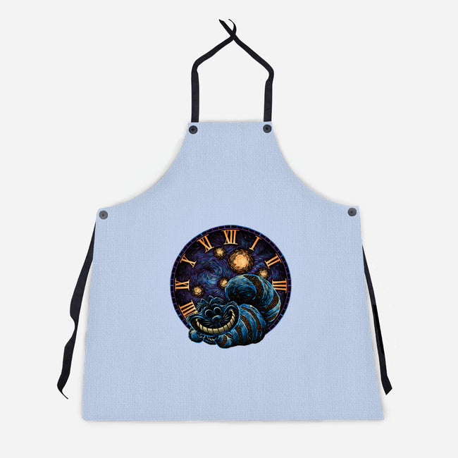 A Night In Wonderland-Unisex-Kitchen-Apron-glitchygorilla