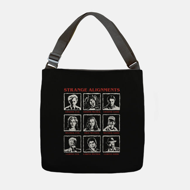 Strange Alignments-None-Adjustable Tote-Bag-NMdesign