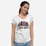Stranger End-Womens-V-Neck-Tee-NemiMakeit