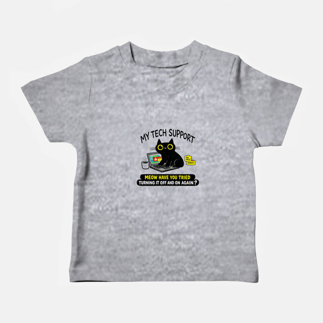 My Tech Support-Baby-Basic-Tee-fanfabio