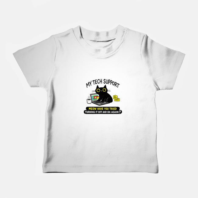 My Tech Support-Baby-Basic-Tee-fanfabio