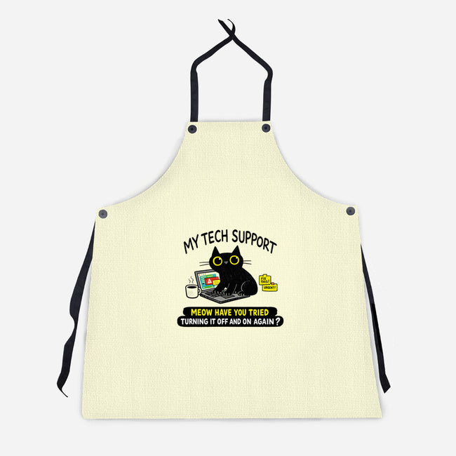 My Tech Support-Unisex-Kitchen-Apron-fanfabio