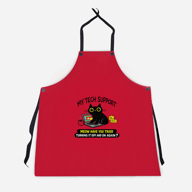My Tech Support-Unisex-Kitchen-Apron-fanfabio