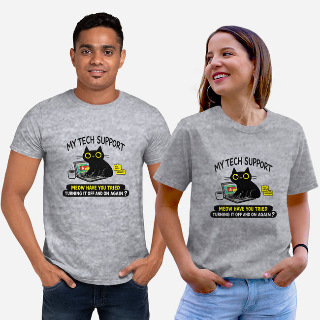 My Tech Support-Unisex-Basic-Tee-fanfabio