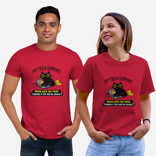 My Tech Support-Unisex-Basic-Tee-fanfabio