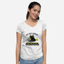 My Tech Support-Womens-V-Neck-Tee-fanfabio