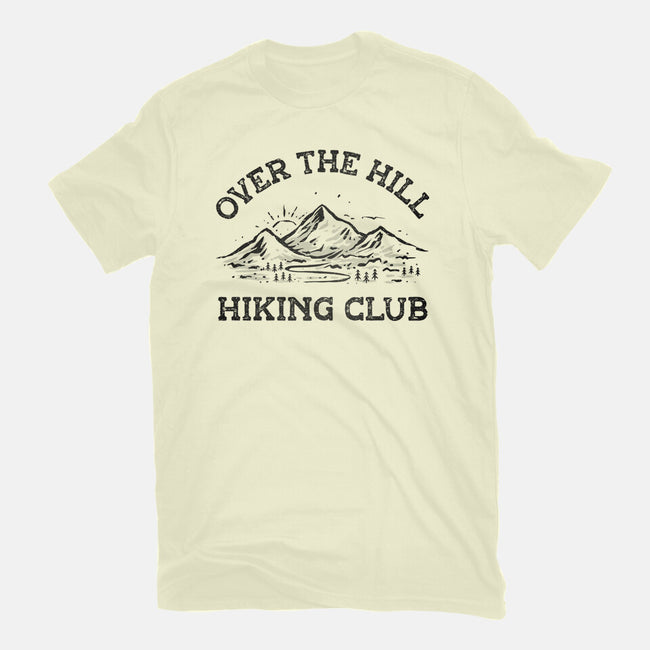 Over The Hill Hiking Club-Mens-Basic-Tee-kg07
