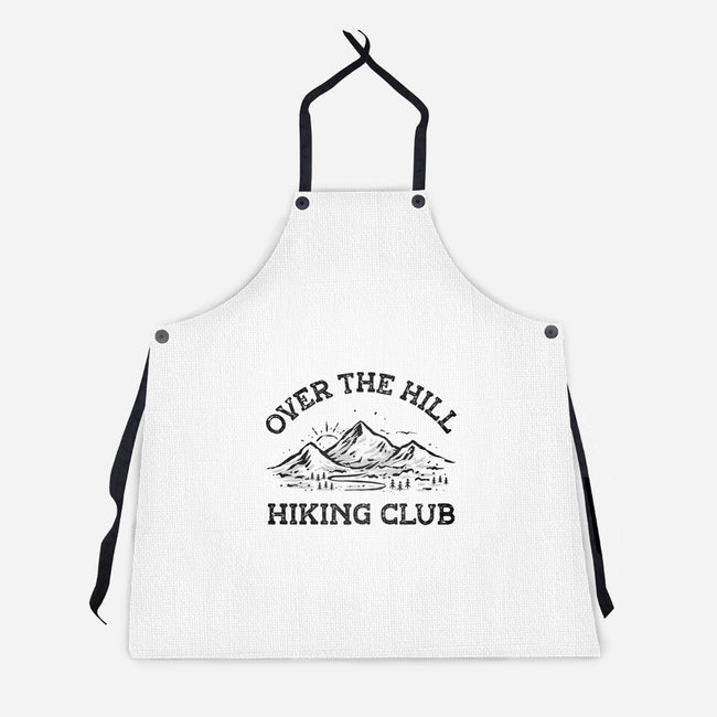 Over The Hill Hiking Club-Unisex-Kitchen-Apron-kg07