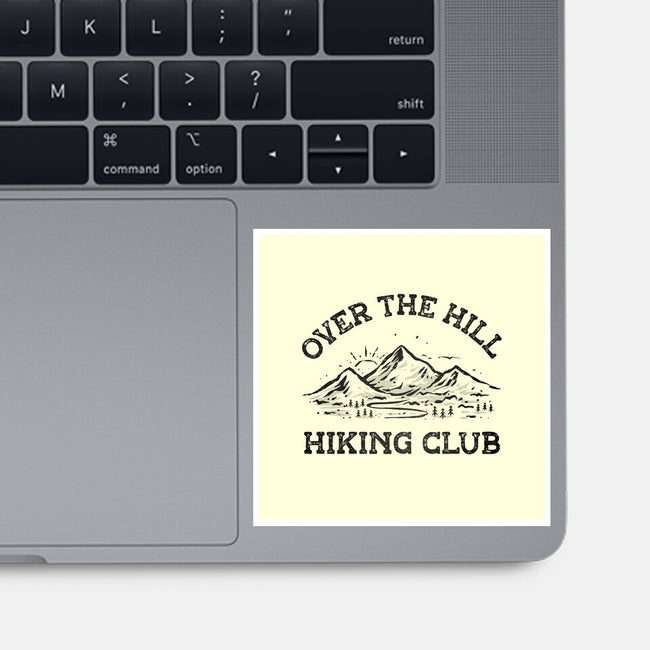 Over The Hill Hiking Club-None-Glossy-Sticker-kg07