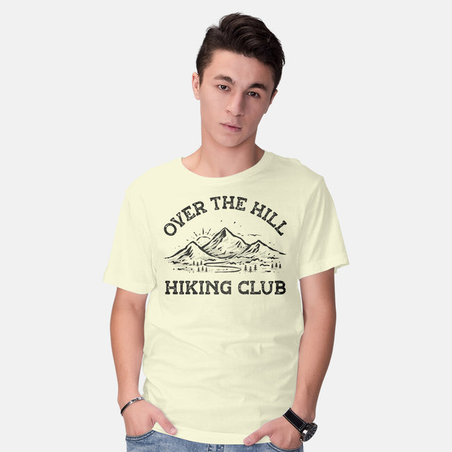 Over The Hill Hiking Club-Mens-Basic-Tee-kg07