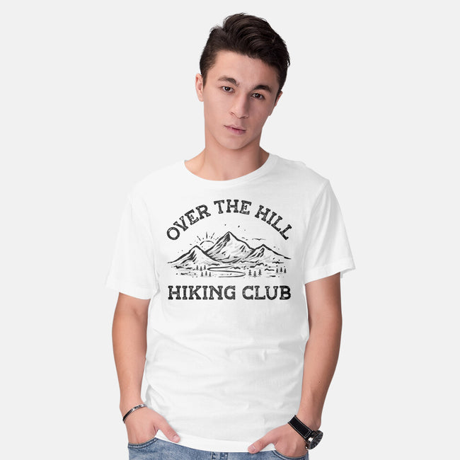 Over The Hill Hiking Club-Mens-Basic-Tee-kg07