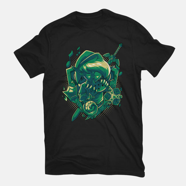 The Ocarina Of Hope-Womens-Fitted-Tee-Diego Oliver